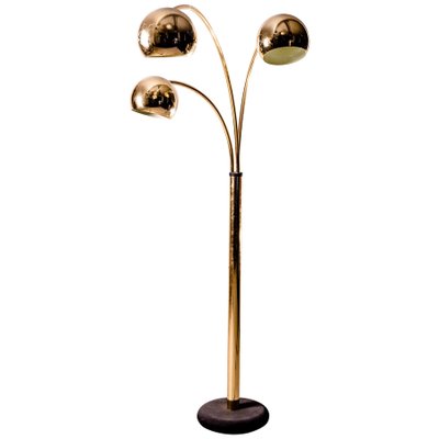 Brass Globe Floor Lamp By Goffredo, Threshold Bronze Floor Lamp