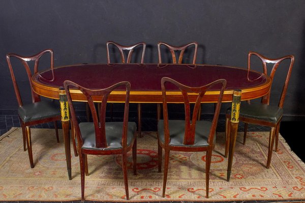 Art Deco Dining Room Chairs By Osvaldo, 1940 S Dining Room Table And Chairs