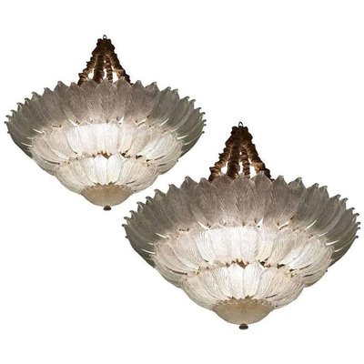 Murano glass flush mount light fixture Clearance