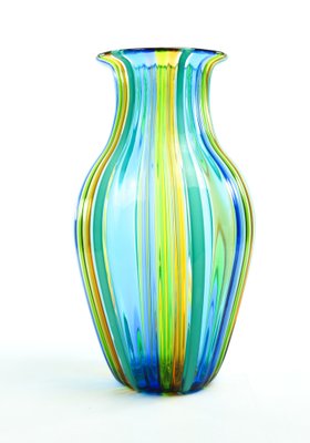 Vase coloré en verre murano H. cm. 20 produit par un four