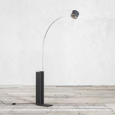 Mod. 1096 Adjustable Floor Lamp in Steel with Ashtray by Gino 