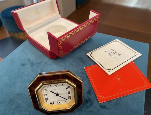 Vintage Cartier Travel Alarm Clock 