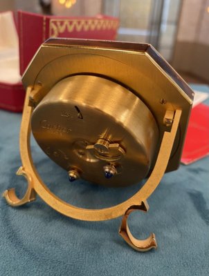Sveglia da viaggio Cartier vintage, 1978 in vendita su Pamono