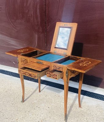 Wooden Dressing Table For At Pamono, Antique Mirror Writing Desk Organizer