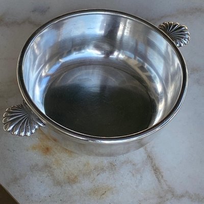 Louche à Potage Métal Argenté Style Empre Orfèvre Chrstofle Modèle