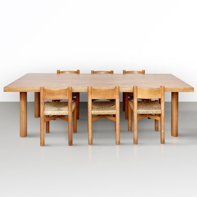 Solid ash 2024 dining table