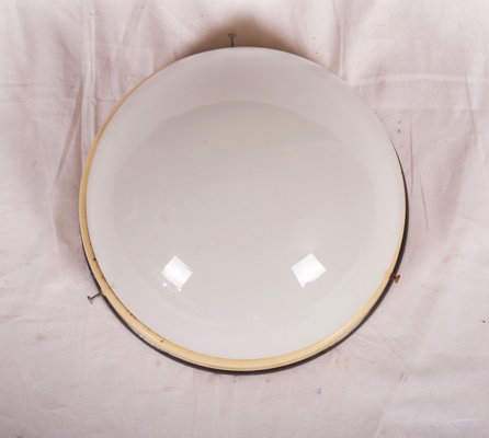 Grand Plafonnier Ou Lampe Murale Industriel En Bakélite 1940s En