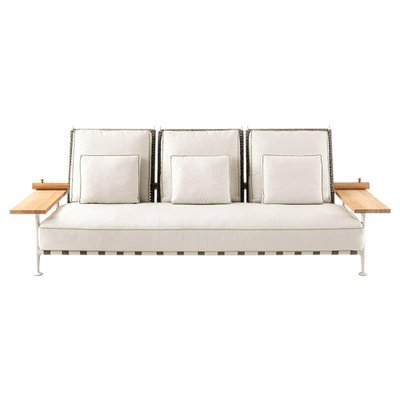 bekvemmelighed solnedgang øretelefon Fenc-E-Nature Outdoor Sofa in Steel, Teak and Fabric by Philippe Starck for  Cassina for sale at Pamono