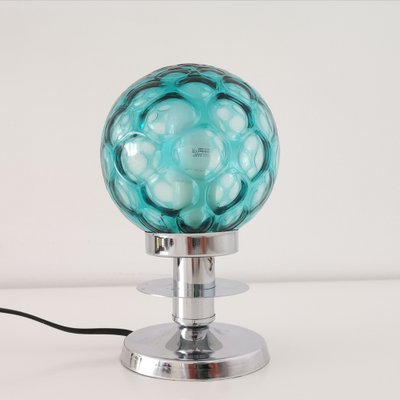 Chromed Metal Table Lamp For At Pamono, Small Green Table Lamp