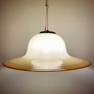 Beige Murano Glass Pendant Lamp, Venice 7 Light Adjustable Pendant Chandelier
