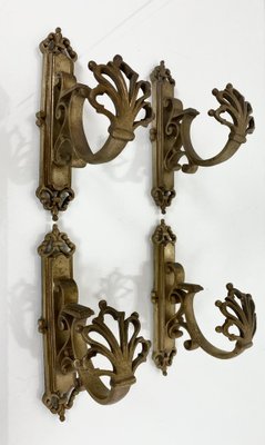 Antique French Bronze Coat Hooks, 1900s, Set of for sale at Pamono