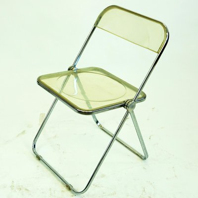 Chaise transparente pliante en acrylique, Portable, pour salle à
