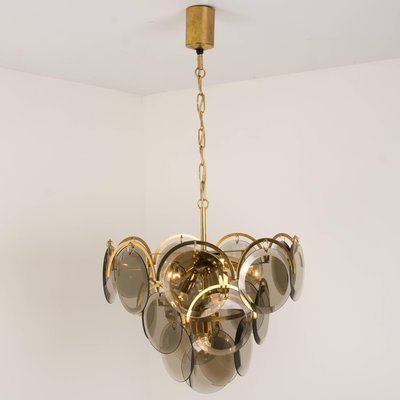Smoked Glass And Brass Chandeliers In, Are Brass Chandeliers In Style
