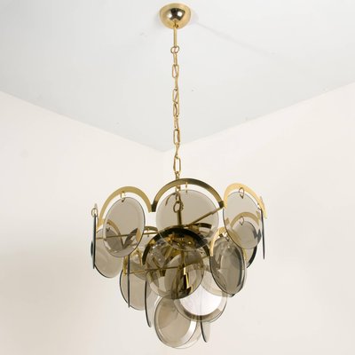 Smoked Glass And Brass Chandeliers In, Are Brass Chandeliers Out Of Style