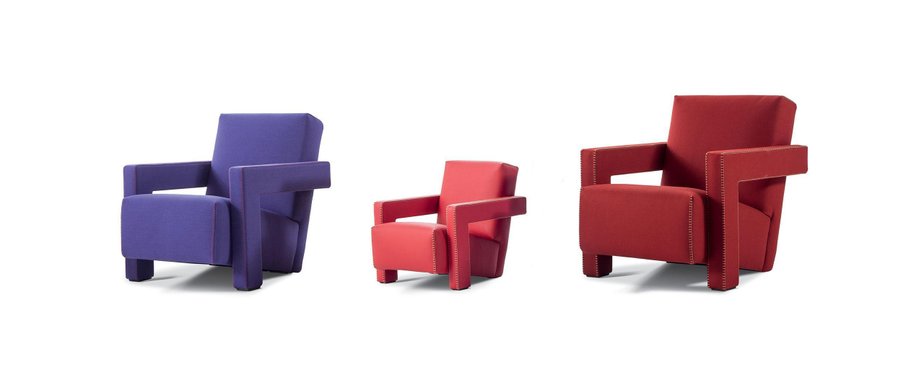 Baby Utrech Armchair by Gerrit Thomas Rietveld for Cassina for