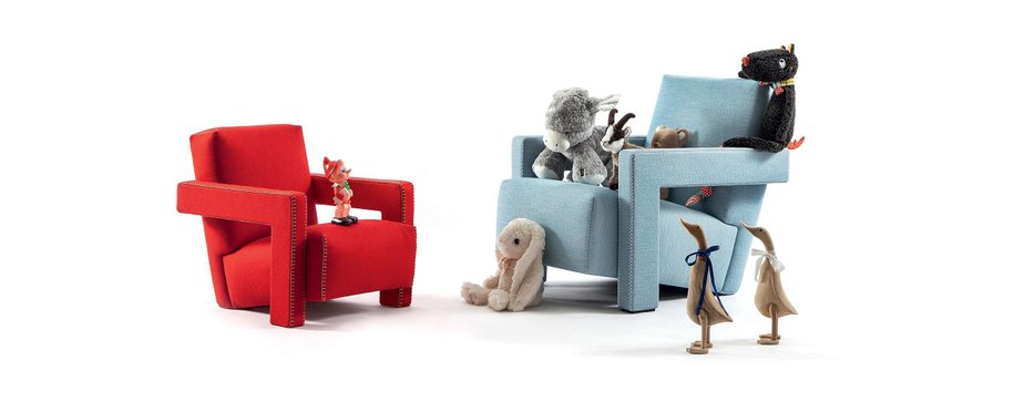 Baby Utrech Armchair by Gerrit Thomas Rietveld for Cassina for