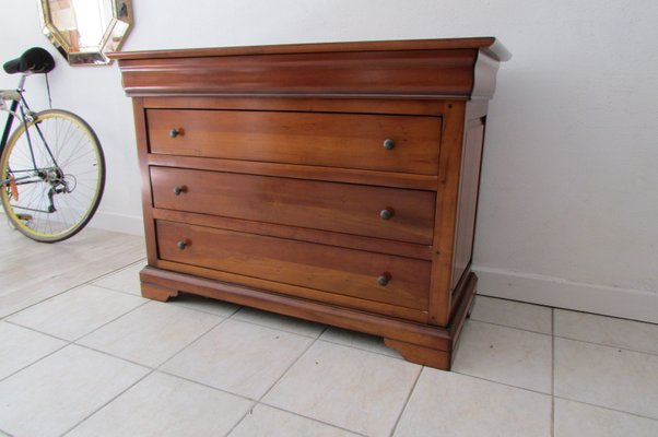 Louis Philippe Style Dresser In Cherry, Cherry Wood Dresser