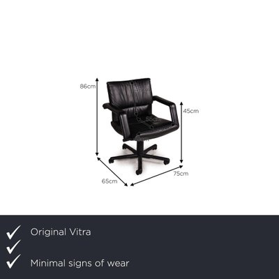 Black Leather Chair From Vitra For, How Can I Tell If My Chair Is Real Leather