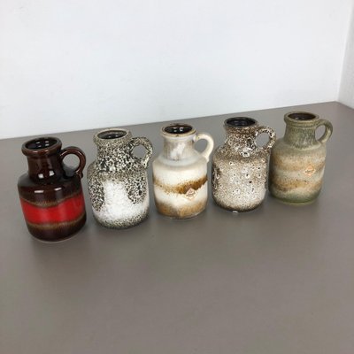 【特大】 Fat Lava Scheurich 495-48 Large Scheurich Keramik Red & Black Fat Lava Vase Nr. 529/38