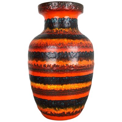 Vintage Floor Vase Fat Lava Vase Mid Century Pottery Mid Century Vase Scheurich