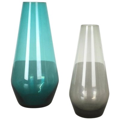 Turmalin Series Vases by Wilhelm Wagenfeld for WMF, Germany, 1960s, Set of 2 Turmalin Series Vases by Wilhelm Wagenfeld for WMF, Germany, 1960s, Set of 2
