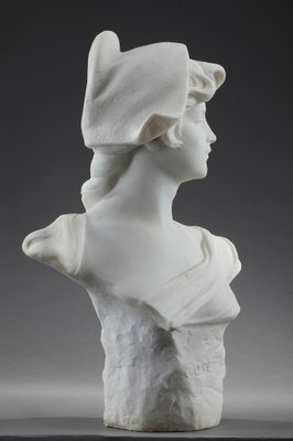 Marble Bust of Cosette with Marianne's 