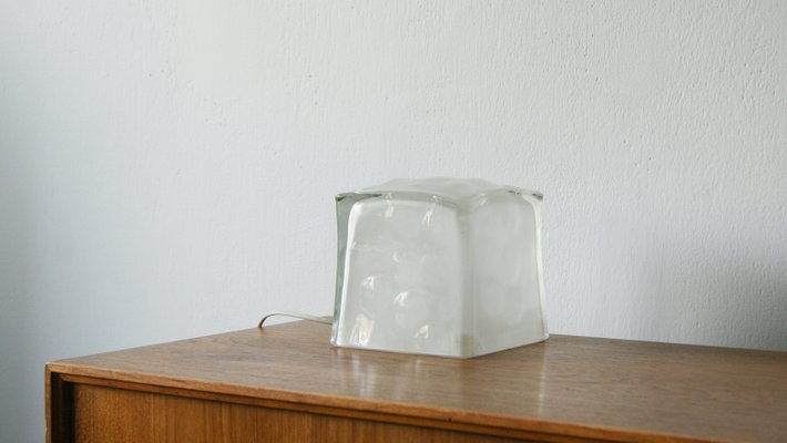 Glass Ice Table Lamp IKEA, 1990s for Pamono