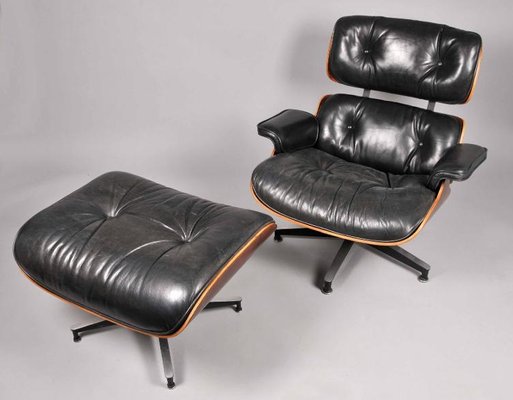 Lounge Chair with Ottoman by for Herman Miller, USA, 1956, Set of for sale at