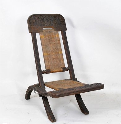 椅子 vintage folding chair Vintage Antique Wooden Slats Folding Chair | eBay
