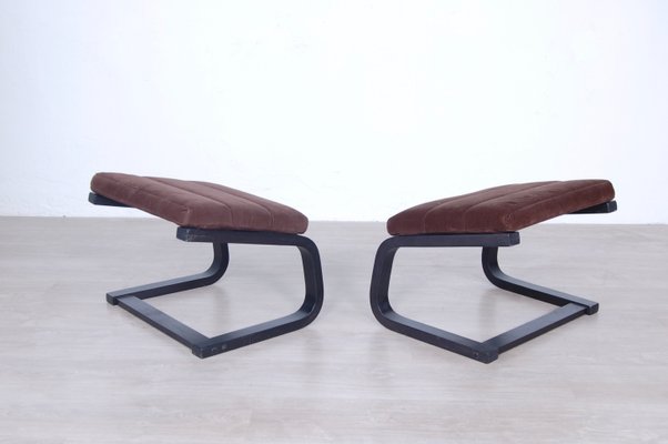 Boliden Armchairs with Footrest from Ikea, 1999, Set of 4 for sale 