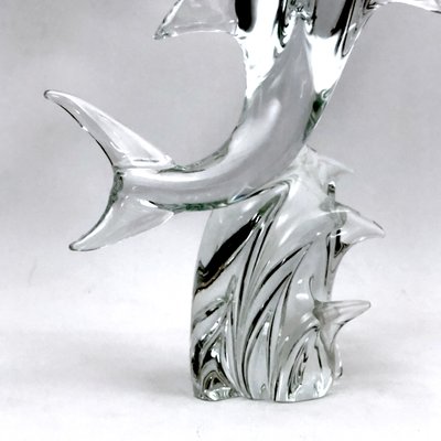 Large Mid-Century Murano Glass Dolphin by Licio Zanetti, 1960s for