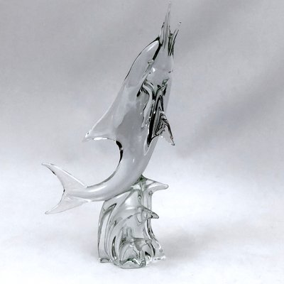 Large Mid-Century Murano Glass Dolphin by Licio Zanetti, 1960s for