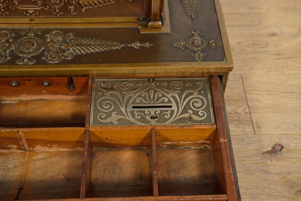 Caisse Enregistreuse Vintage En Fer - Ornement Décoratif Rétro Soulageant Le Stress Pour Bureau Et Maison