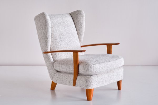Charlton home paule wingback chair fabric clearance