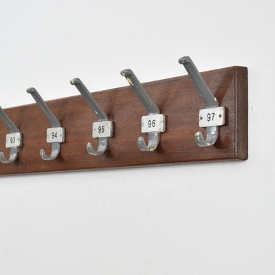 Vintage Reclaimed School 7 Coat Hooks