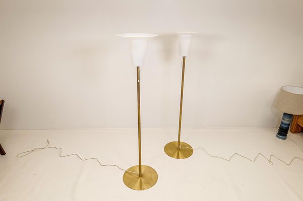 Mid Century Modern Brass Floor Lamps, Contemporary Glass Floor Lamps Uk