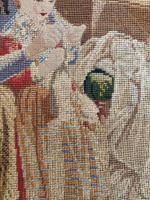 Antique French Fine Needlepoint Tapestry for sale at Pamono