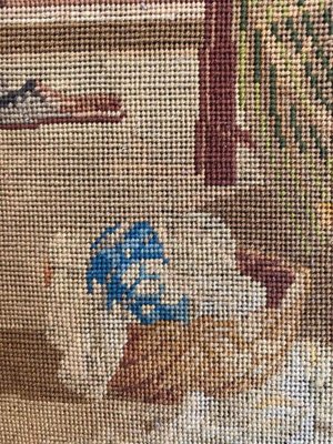 Antique French Fine Needlepoint Tapestry for sale at Pamono