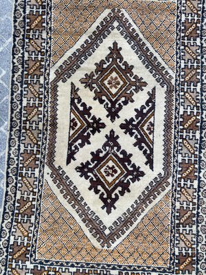 Marokkanischer Orientalischer Teppich Hellgrau Gebetsteppich