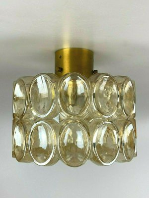 60er 70er Jahre Lampe Leuchte Deckenlampe Metall Staff Space Age Design 60s 70s 