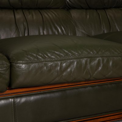 Dark Green Leather 3 Seat Sofa From, Dark Green Leather Sofa Dfs