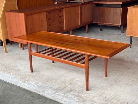 Mid-Century Teak Coffee Table by Grete Jalk, Denmark, 1960s for