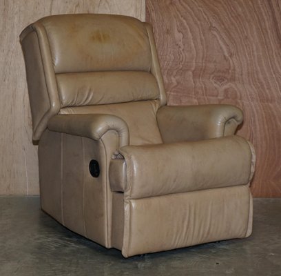 Sherborne Nevada Reclining Armchairs in Leather Set of 2 for sale