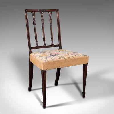 English Sheraton Style Embroidered, Terracotta Dining Chair Covers Taiwan