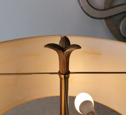 Vintage American Gilt Cast Iron Floor Lamp With Brass Black Lacquered Metal Base For At Pamono Vintage American Gilt Cast Iron Floor, Antique Cast Iron Floor Lamp