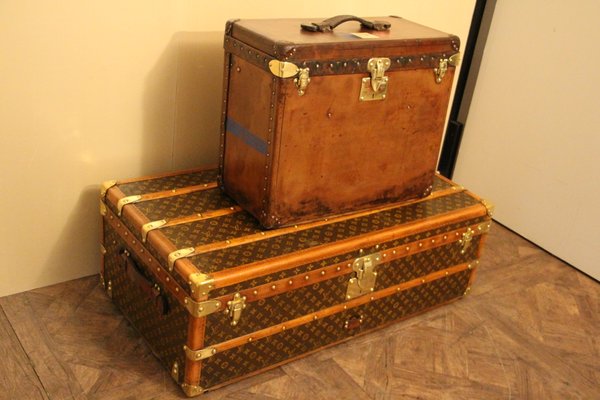 louis vuitton leather trunk