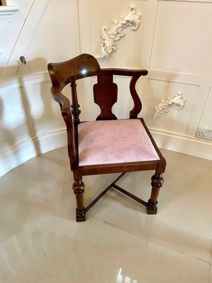 Antique Victorian Oak Corner Chair for sale at Pamono