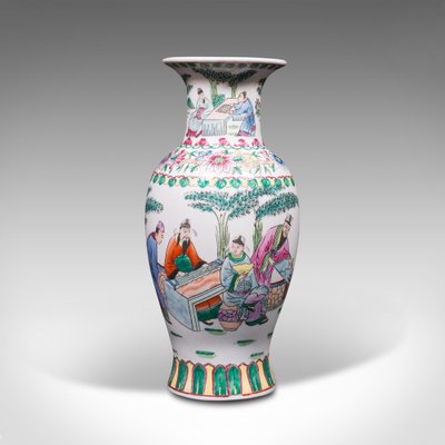 Antike handbemalte chinesische Keramikvase, 1900er bei Pamono kaufen