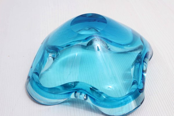 Blauer Aschenbecher aus Muranoglas von Made Murano Glas bei Pamono kaufen