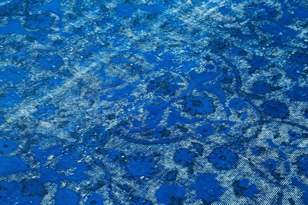 Blue Over Dyed Rug For At Pamono, Blue Area Rugs 5 215 70